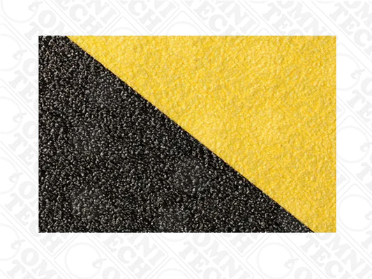 Omni Technosys Peel-&-Stick Heavy Duty High Visibility Grit 60 Yellow Black Anti-Slip Tape