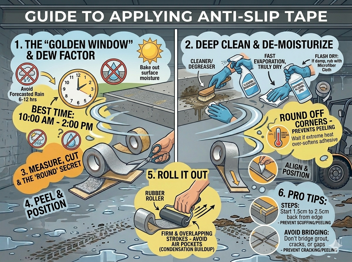 Omni Technosys How To Apply Anti-Slip Tape For Better Durability Guide