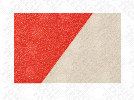 Omni Technosys Peel-&-Stick Heavy Duty High Visibility Red White Grit 60 Anti-Slip Tape