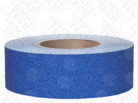 Omni Technosys Peel-&-Stick 2 Inch Heavy Duty High Visibility Grit 60 Safety Blue Anti-Slip Tape