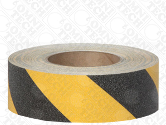 Omni Technosys Peel-&-Stick 2 Inch Heavy Duty High Visibility Grit 60 Yellow Black Anti-Slip Tape
